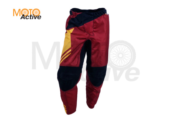 Брюки для мотокросса ATAKI Rampage коричневые/желтые